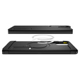 Spigen case for Samsung Galaxy S25 Ultra, Tough Armor Mag MagSafe, black + 9H Tempered Glass