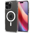 Spigen MagSafe Case for iPhone 16 Pro, Ultra Hybrid, transparent / white + 9H Tempered Glass