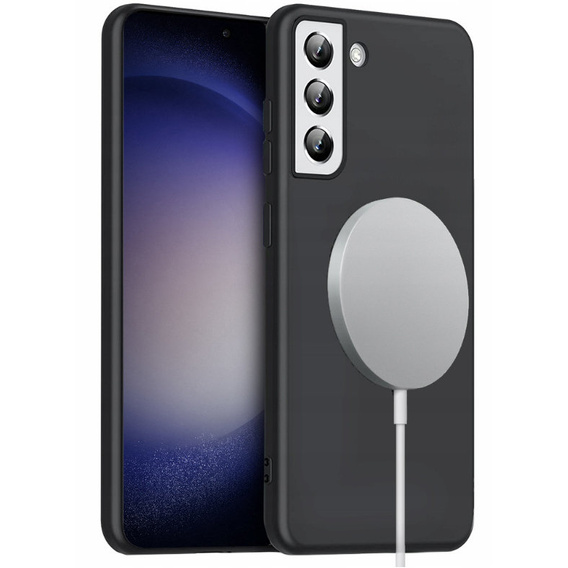 Case for Samsung Galaxy S23, Silicone MagSafe, black