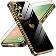 Case for Samsung Galaxy A56, Electro heart, black + Glass 9H
