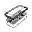 Case for iPhone 12/12 Pro, Shockproof, with film, black
