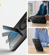 Armored case for iPhone 16, Dexnor CamProtect MagSafe, black