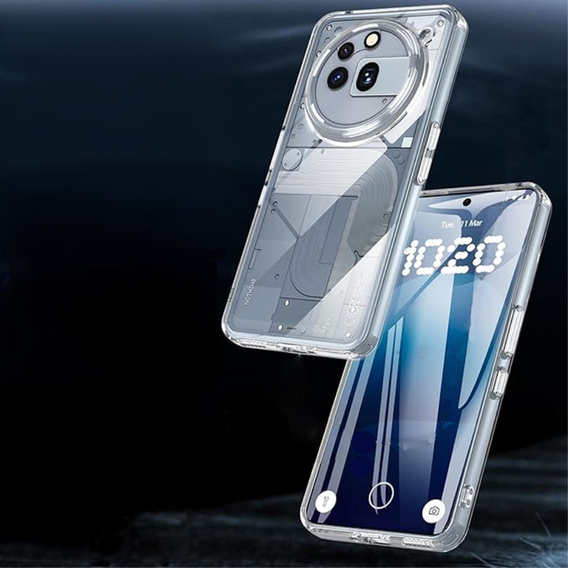 Case for Nothing Phone 3a Pro, Fusion Hybrid, transparent