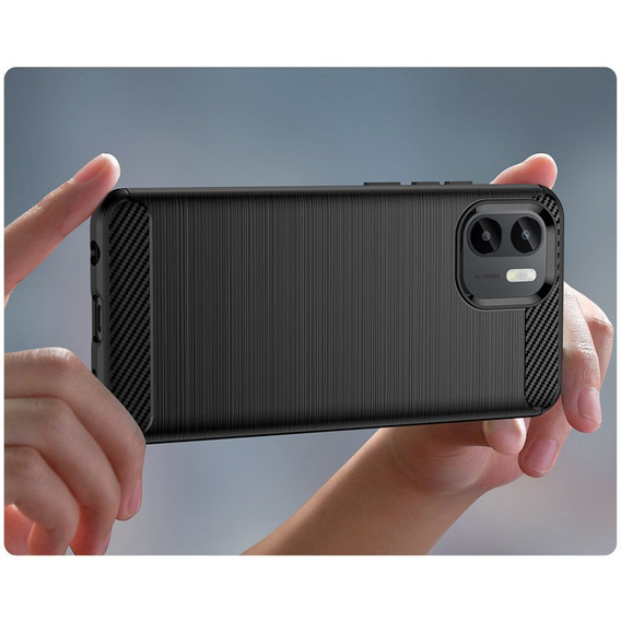 Case for Xiaomi Redmi A1 4G / A2 4G, Carbon, black