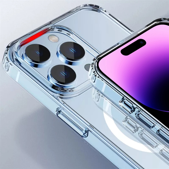 Case for iPhone 14 Pro, Dropproof MagSafe, transparent