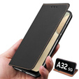Flip case for Samsung Galaxy A32 5G, Split Leather Wallet, black
