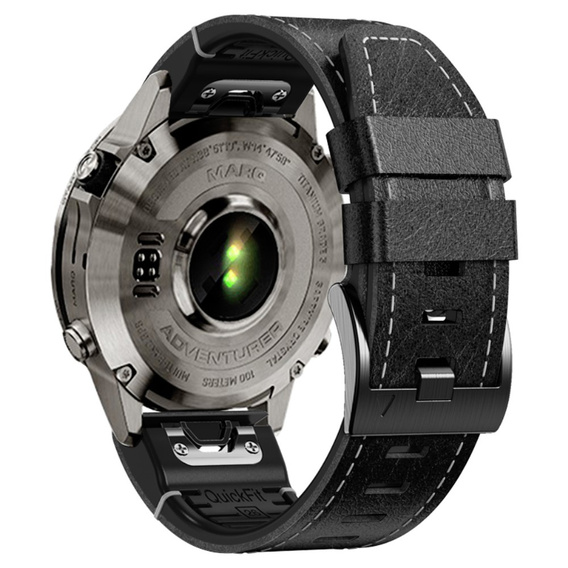 Quickfit leather strap for Garmin Fenix 5/6/6 PRO/7 Forerunner 965/955/945