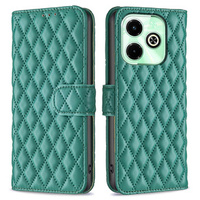 Flip case for Infinix Hot 40i, Wallet, BINFEN COLOR, green