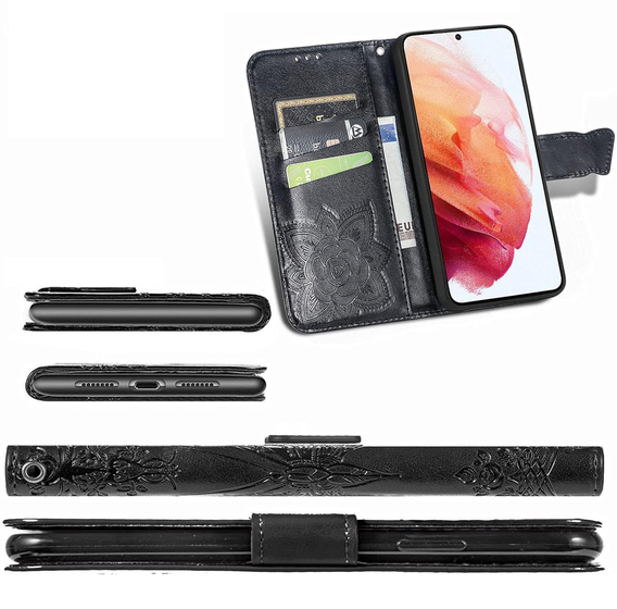 Flip case for Realme 12 Pro 5G / 12 Pro+ 5G, Butterfly, black
