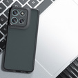 Case for Xiaomi Redmi 15 5G / 4G, with camera protection, transparent with black sides