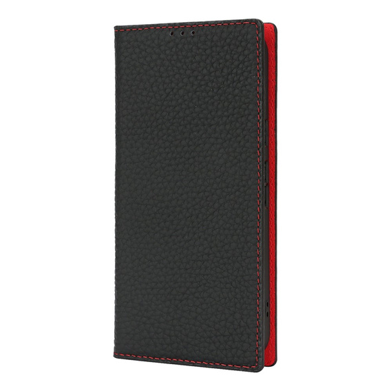 Flap case for Google Pixel 10 Pro XL, Litchi Grain leather, black