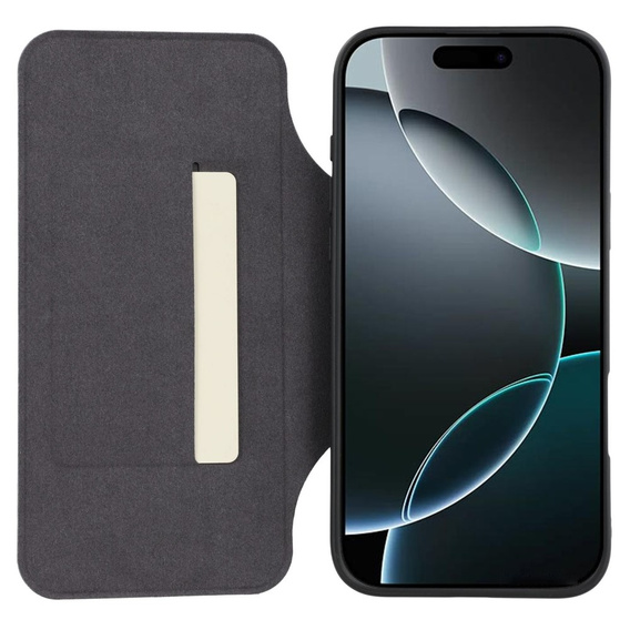 X-LEVEL Case for iPhone 16 Pro, Magnetic Card Holder, grey