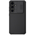 NILLKIN Case for Samsung Galaxy S24, Silicone CamShield Case for MagSafe, black