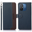 Flip case for Xiaomi Redmi 12C, KHAZNEH RFID, blue / brown