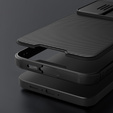 NILLKIN Case for Samsung Galaxy A55 5G, Silicone CamShield Case for MagSafe, black