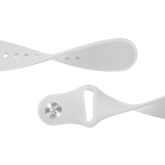 Silicone strap 20mm, Black/Black Buckle