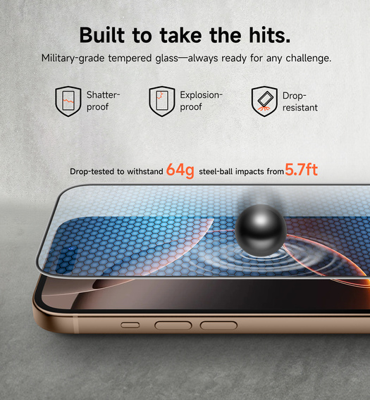 2x SURITCH tempered glass for iPhone 16 Pro Max