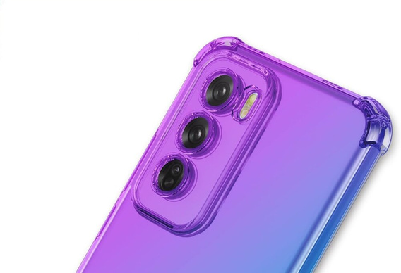 Case for Oppo Reno 12 Pro, Gradient Dropproof, Purple / blue