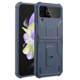 Armored case for Samsung Galaxy Z Flip 4 5G, Dexnor Clip Holder, navy blue