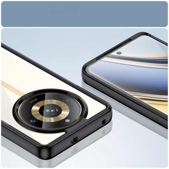 Case for Realme 11 Pro 5G / 11 Pro+ 5G, Fusion Hybrid, transparent / black