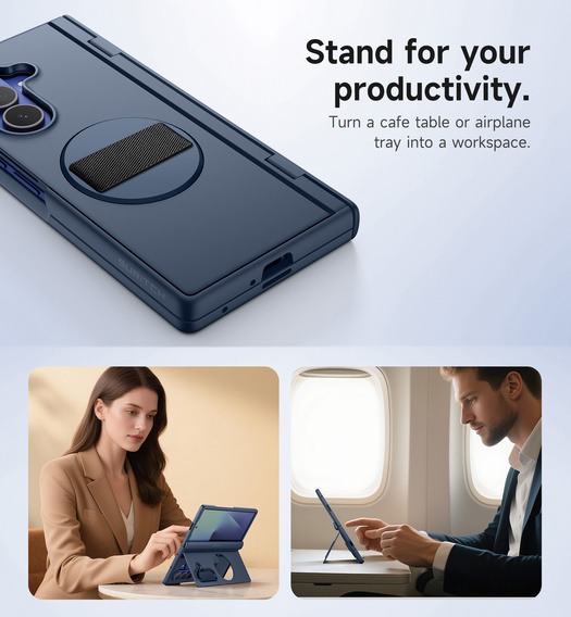 Suritch case with 360° stand and built-in screen protector for Samsung Galaxy Z Fold7