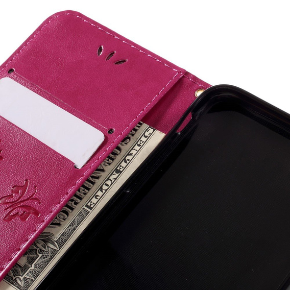 Flip case for iPhone 7/8/SE 2020/SE 2022, Butterfly, pink