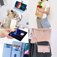 Flip case for Infinix Note 40 Pro, Wallet Zipper Pocket, blue