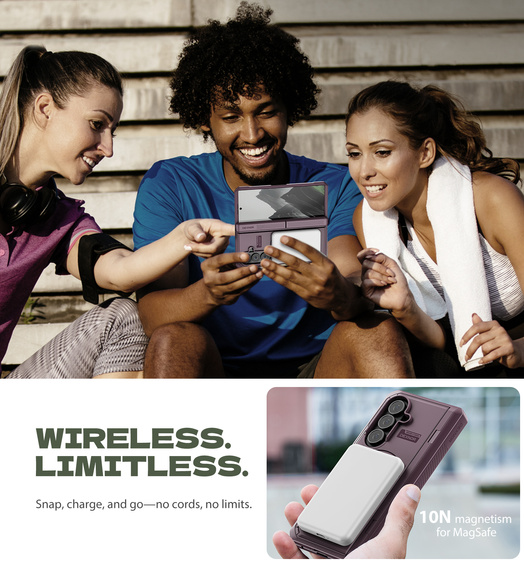 Dexnor Magnetic armoured case with dual stands for Samsung Galaxy Z Fold7