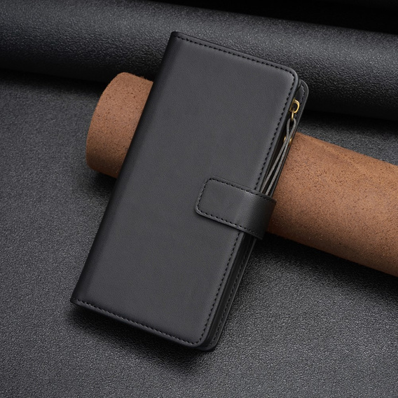 Flip case for Samsung Galaxy A25 5G, Wallet Zipper Pocket, black