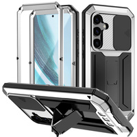 Armored case for Samsung Galaxy S25+ Plus, R-JUST, silver