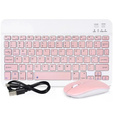 Wireless keyboard and Bluetooth mouse set for Android/Windows, pink