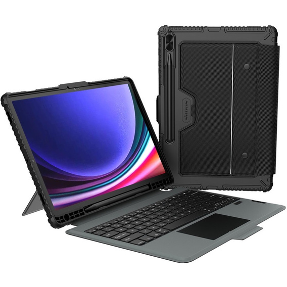 Case + keyboard Galaxy Tab S9+, NILLKIN Bumper Pen Slot, black