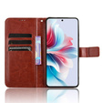 Flip case for Oppo Reno 11F 5G, Crazy Horse Wallet, brown