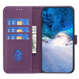 Flip case for Samsung Galaxy S23 FE, BINFEN Wallet, dark purple + 9H glass