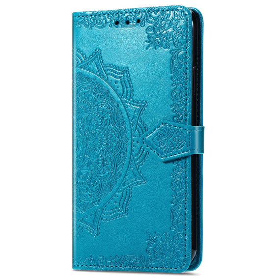 Flip case for Motorola Moto E20/E30/E40, Mandala, blue