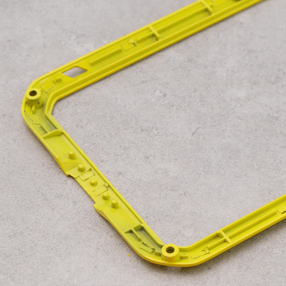 Love Mei Case for iPhone 12, armored with glass, yellow