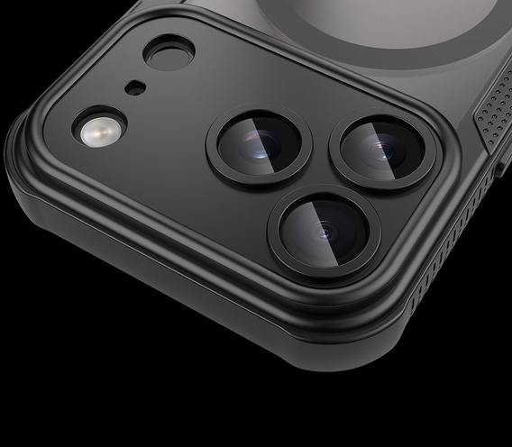 Case for iPhone 17 Pro Max, for MagSafe, armoured, black