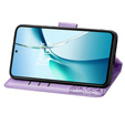 Flip case for Xiaomi Redmi Note 14 4G, Butterfly, purple