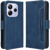 Flip case for Xiaomi Redmi Note 14 4G, Card Slot, dark blue