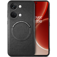 Case for OnePlus Nord 3 5G, Leather Hybrid MagSafe, black