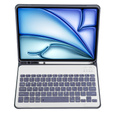 Case + keyboard Apple iPad Air 11" 6 gen. 2024, Leather Pen Slot, purple