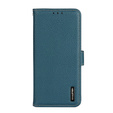 KHAZNEH RFID case for Xiaomi Poco F6, Litchi Texture, green