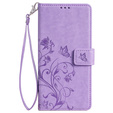 Flip case for Motorola Moto E14, Butterfly, purple