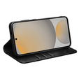 Flip case for Samsung Galaxy S25 FE, QIALINO Leather Wallet, black