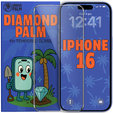 Diamond Palm Tempered Glass for iPhone 16
