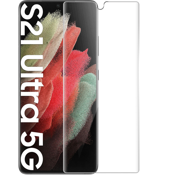 2x Ceramic ERBORD Hybrid Glass for Samsung Galaxy S21 Ultra