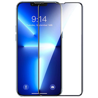 3D Tempered Glass for iPhone 14 Plus, black