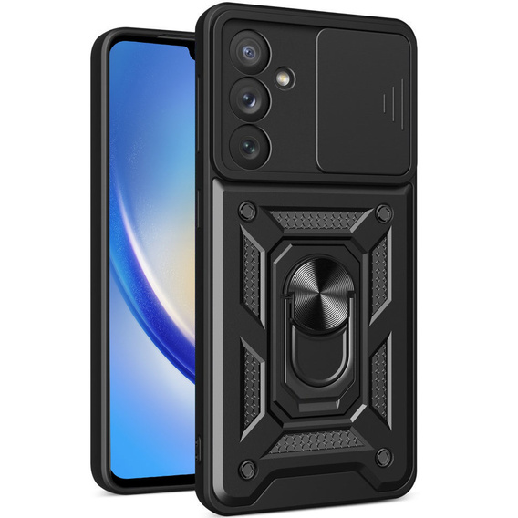 Case for Samsung Galaxy A34 5G, CamShield Slide, black