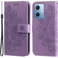 Flip case for Xiaomi Redmi Note 12 5G / POCO X5 5G, Mandala Flower, purple