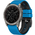 Silicone Strap for Garmin Fenix 7 / Forerunner 965 / 955 / 945 / 935, Blue / Black
